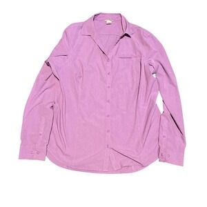 Duluth Trading Purple Long Sleeve Quick Dri Shirt sz XL